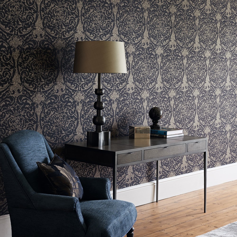 Tespi Wallpaper 312022 by Zoffany in Sepia Brown Jet